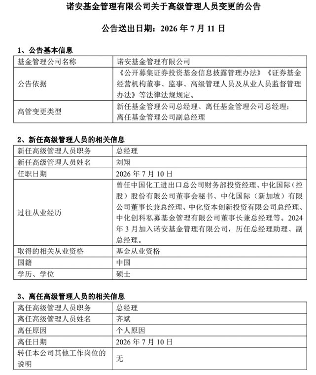 又一家公募总经理离职 公募高管变动大年 年内已85家高管变动